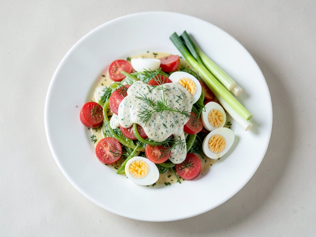 Insalata fresca di ravanello con condimento all'erba cipollina
