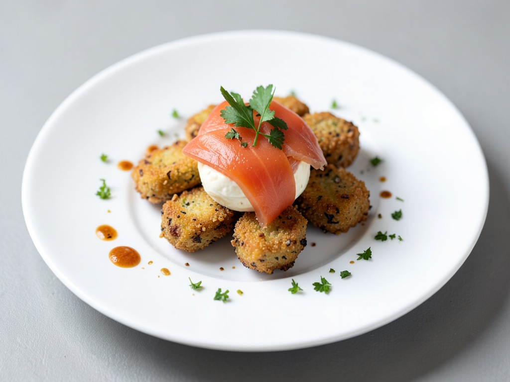 Bouchées croustillantes au saumon fumé et au camembert
