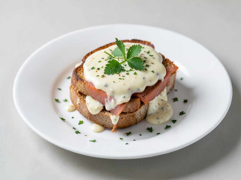 Cremiges Räucherlachs-Sandwich