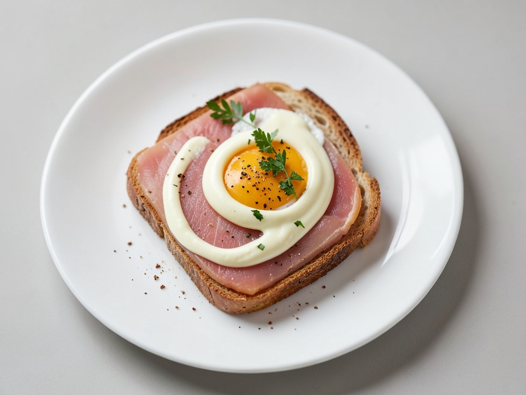 Toast croccante al salmone e uovo
