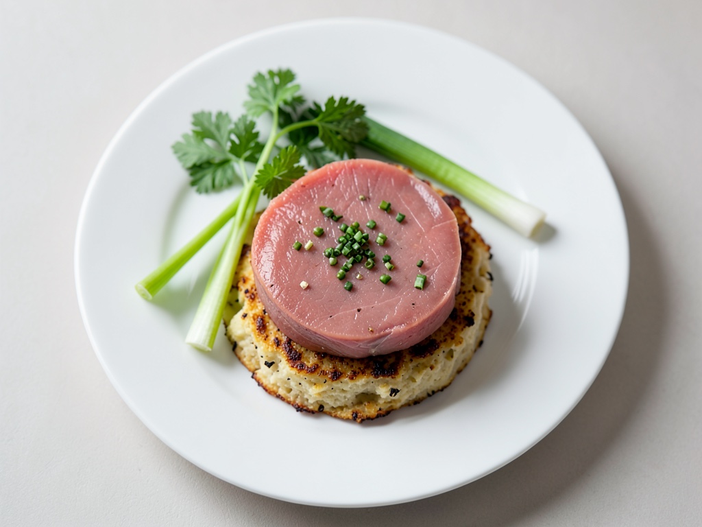 Crocche di patate croccanti con insalata di salmone affumicato