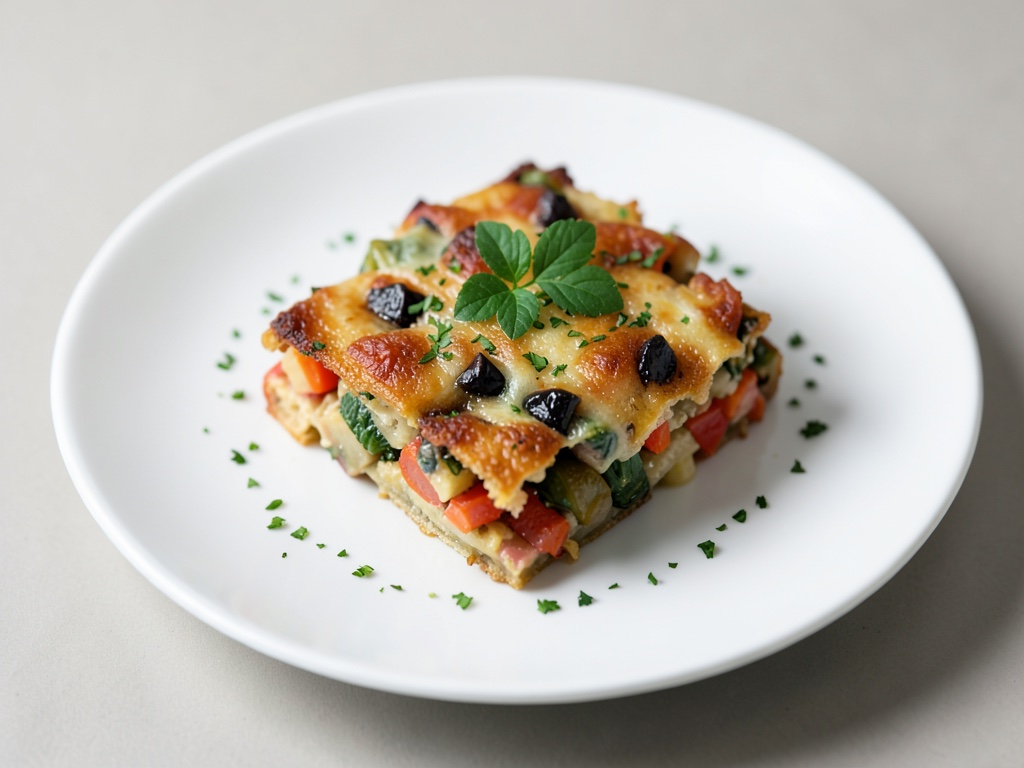 Versione croccante di gratin di verdure