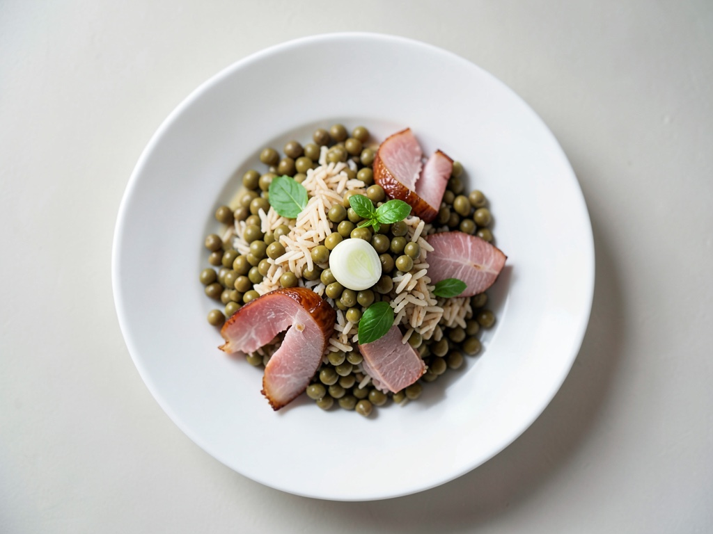 Arroz clásico con guisantes