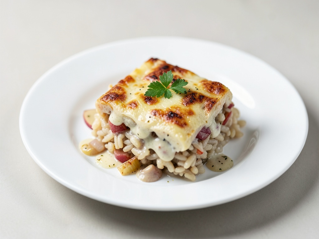 Cremoso budino di riso e mele