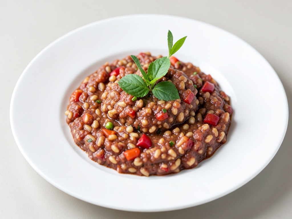 Porridge di riso e peperoni