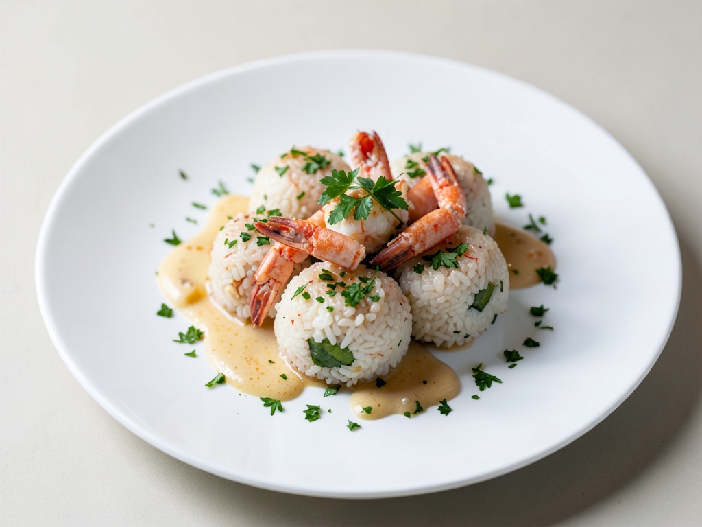 Petites boulettes de riz aux crabes
