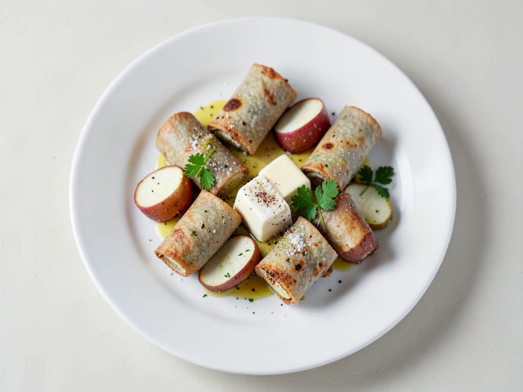 Rotoli di riso freschi