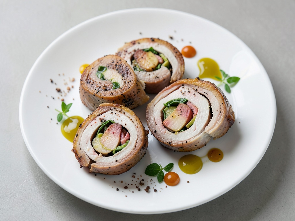 Wraps croustillants au poulet en papier de riz