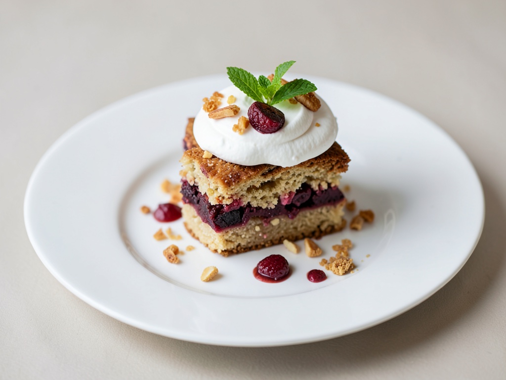 Saftiger Pflaumen-Nuss-Kuchen mit Baiser