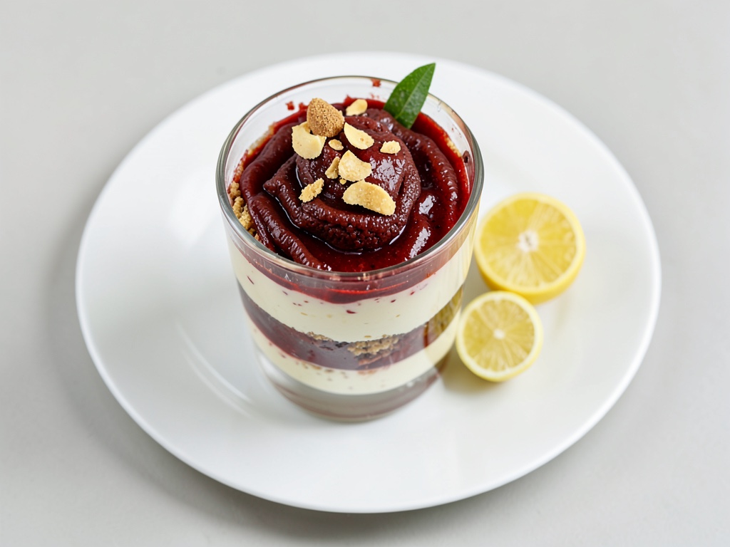 Cheesecake al rabarbaro in vaso