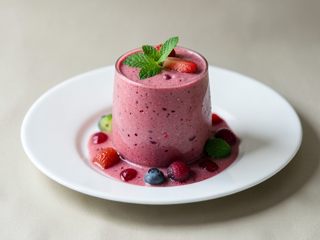 Fruchtiger Rhabarber-Erdbeer-Smoothie