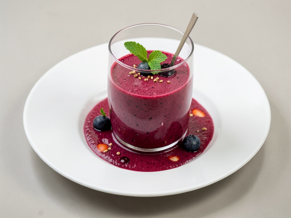 Erfrischender Rhabarber-Kirsch-Smoothie