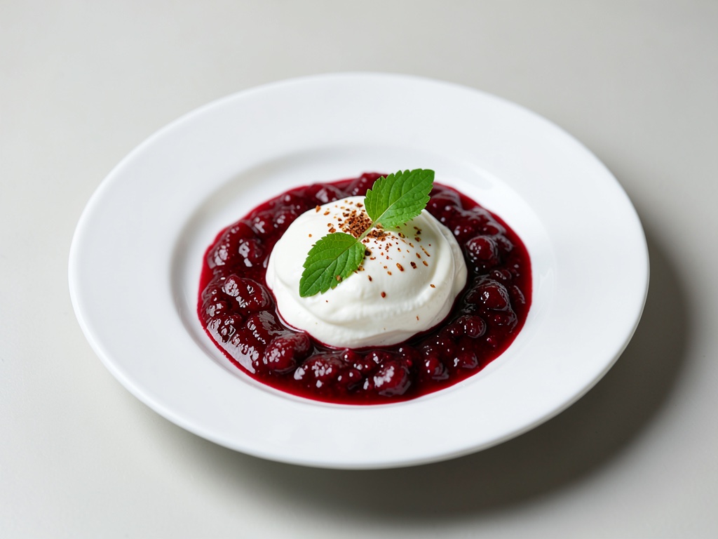 Rhabarberkompott mit Vanillejoghurt