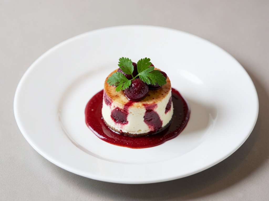 Dessert di rabarbaro e panna