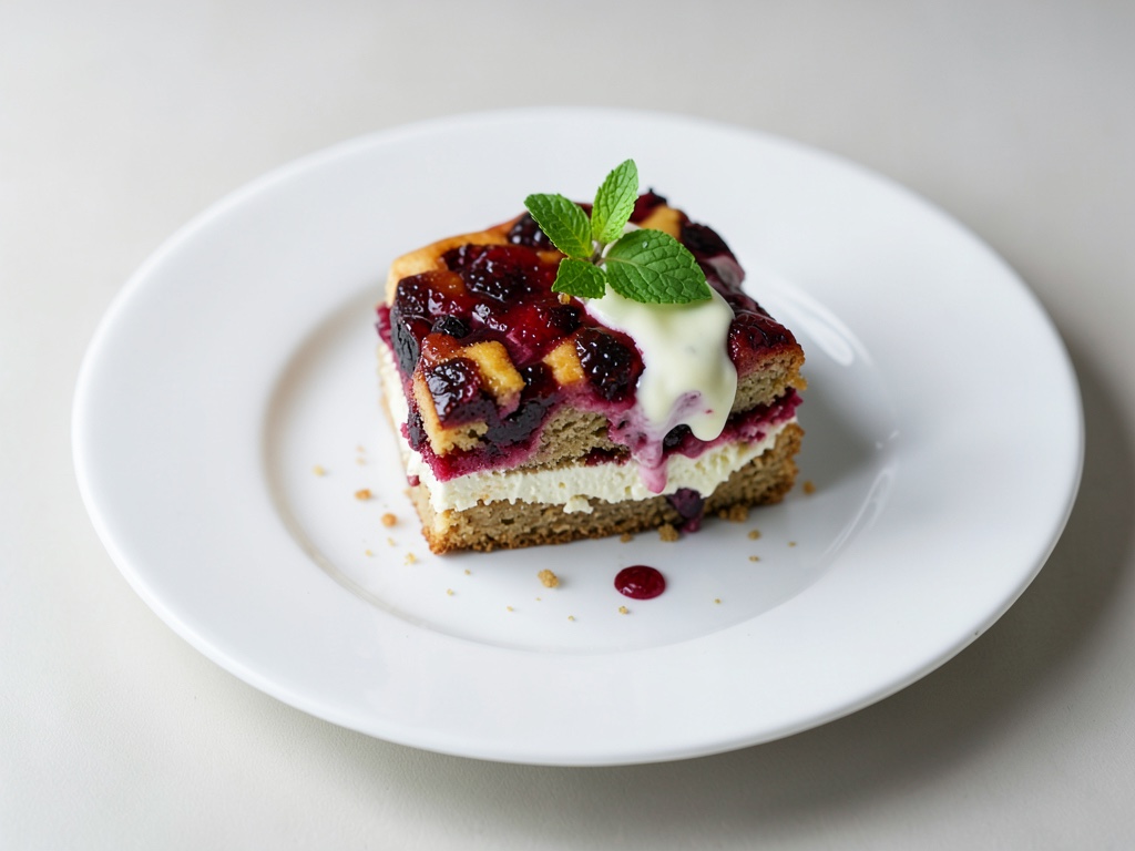 Torta al rabarbaro con ripieno di quark