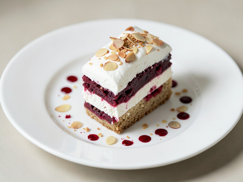 Rhabarberkuchen mit Mandel-Baiser