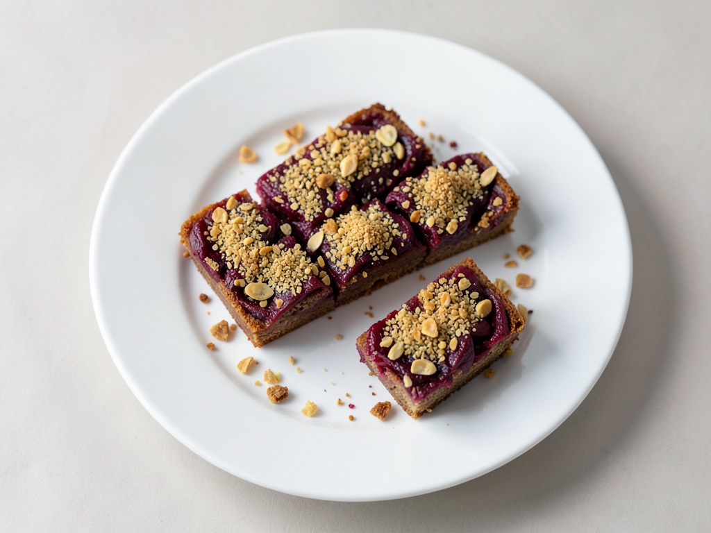 Saftiger Rhabarber-Kuchen mit knusprigen Marzipan-Streuseln