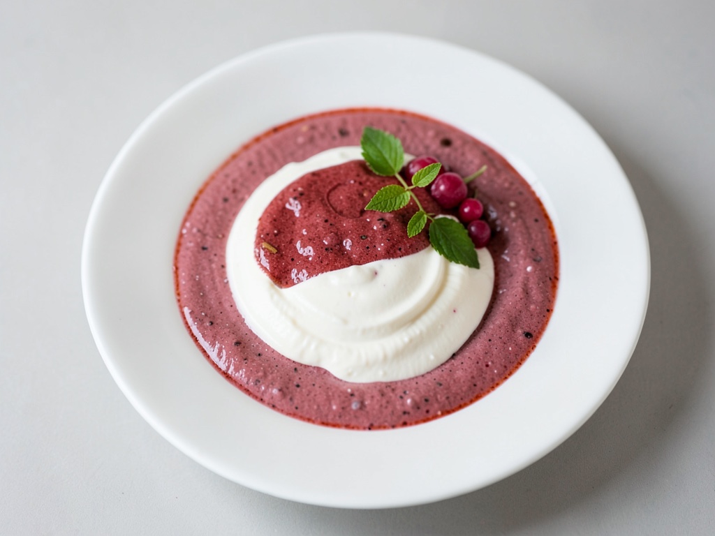 Frizzante frullato di rabarbaro e yogurt all'acqua di rose