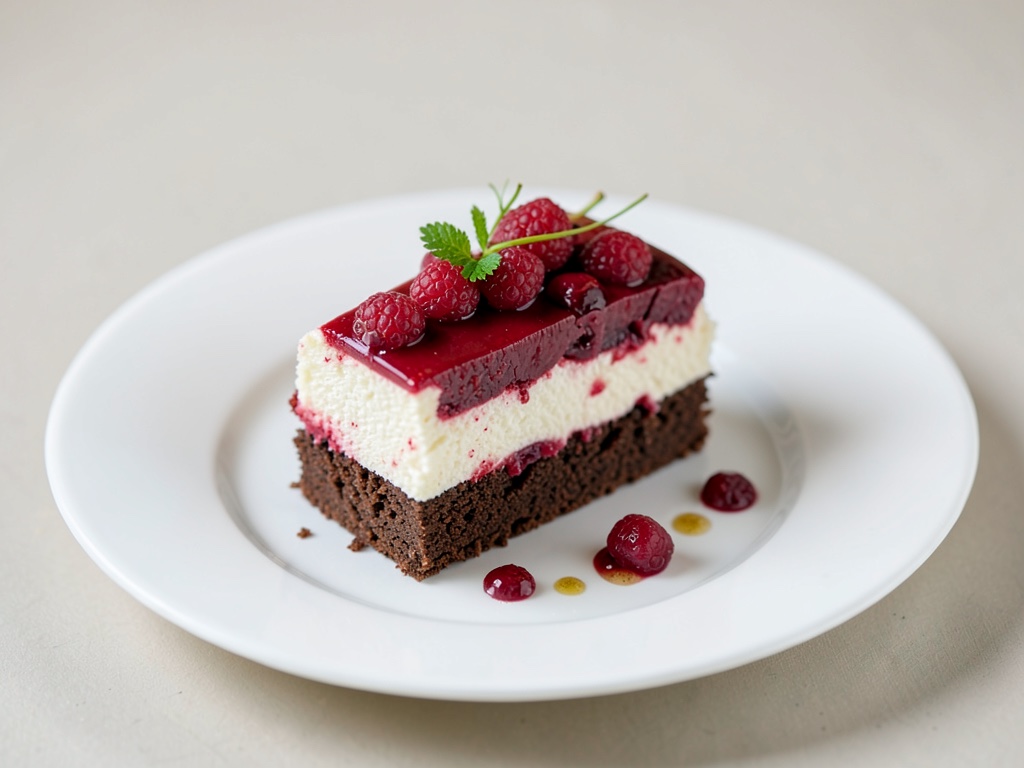 Himbeer-Ricotta-Kuchen mit Schokoladenboden