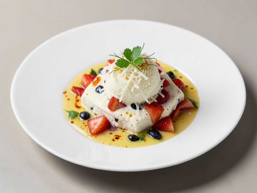 Crema fruttata di ricotta e cocco