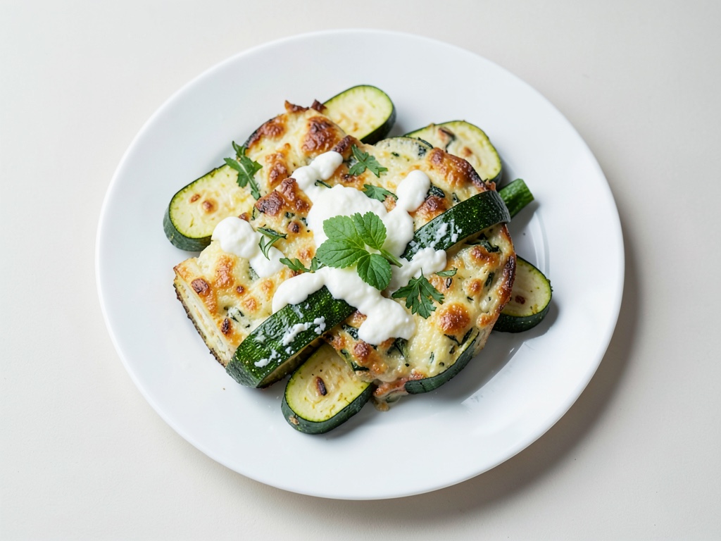 Gratin cremoso con ricotta e zucchine
