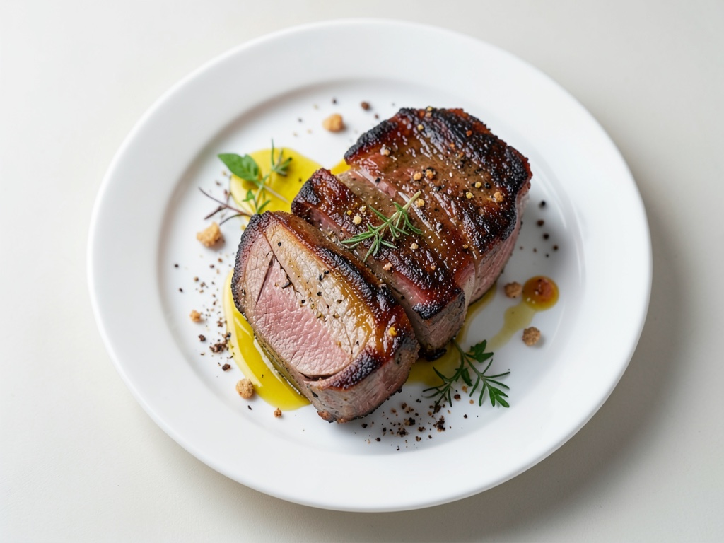 Manzo succulento con polpette di zucchine
