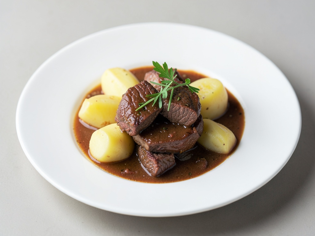 Stufato aromatico di manzo con patate