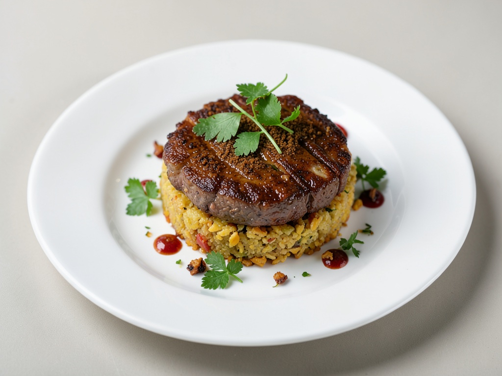 Rosti croccanti con filetto di manzo succoso