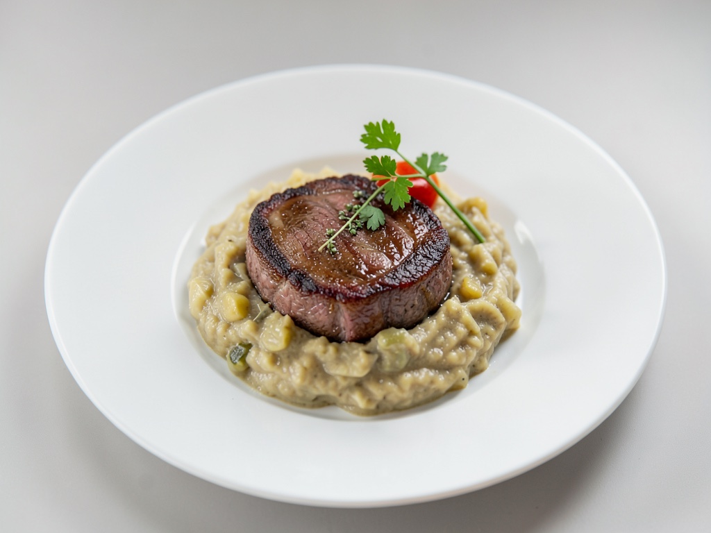 Saftiges Rinderfilet mit cremiger Topinambur-Cremesauce