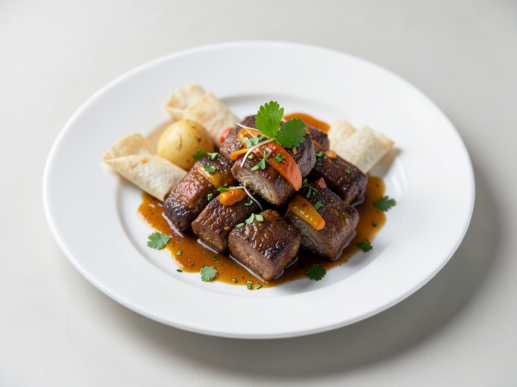 Bœuf thaï en paquet de papier parchemin