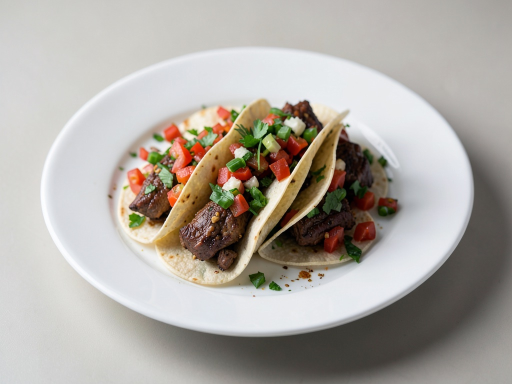 Tacos succulenti di manzo con salsa fresca