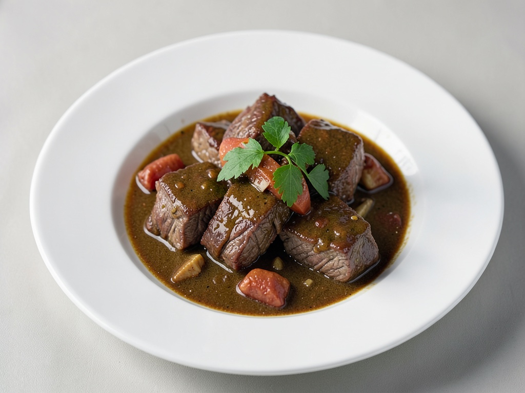 Mariniertes Rindfleischragout