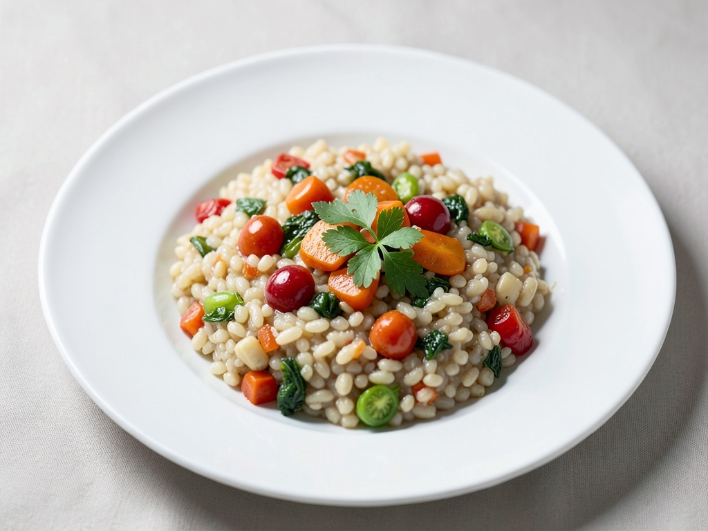 Risotto di semola con verdure miste