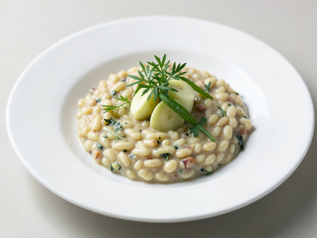 Risotto crémeux au chou-fleur et à la civette