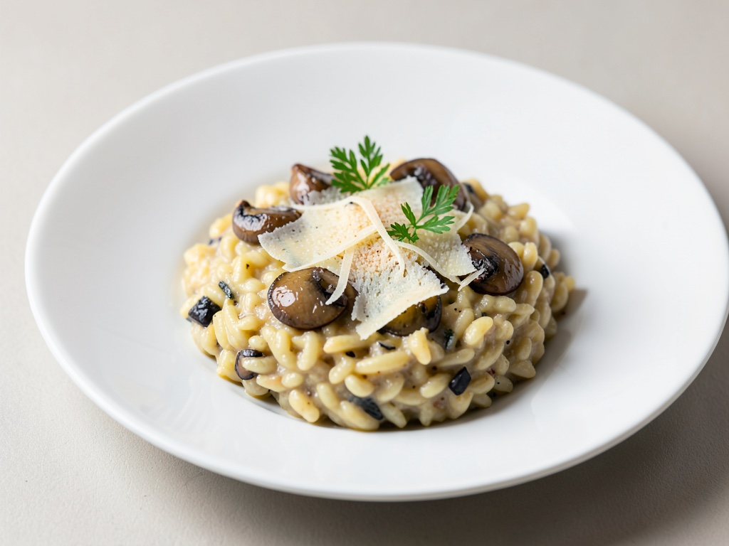 Risotto cremoso ai funghi porcini con Parmigiano