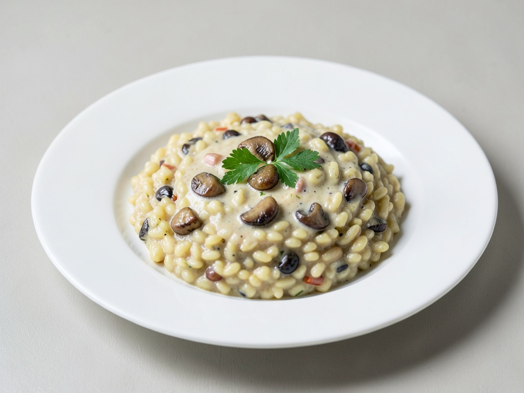 Risotto cremoso ai funghi porcini