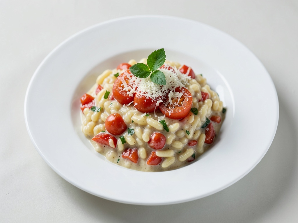 Risotto cremoso al pomodoro e parmigiano