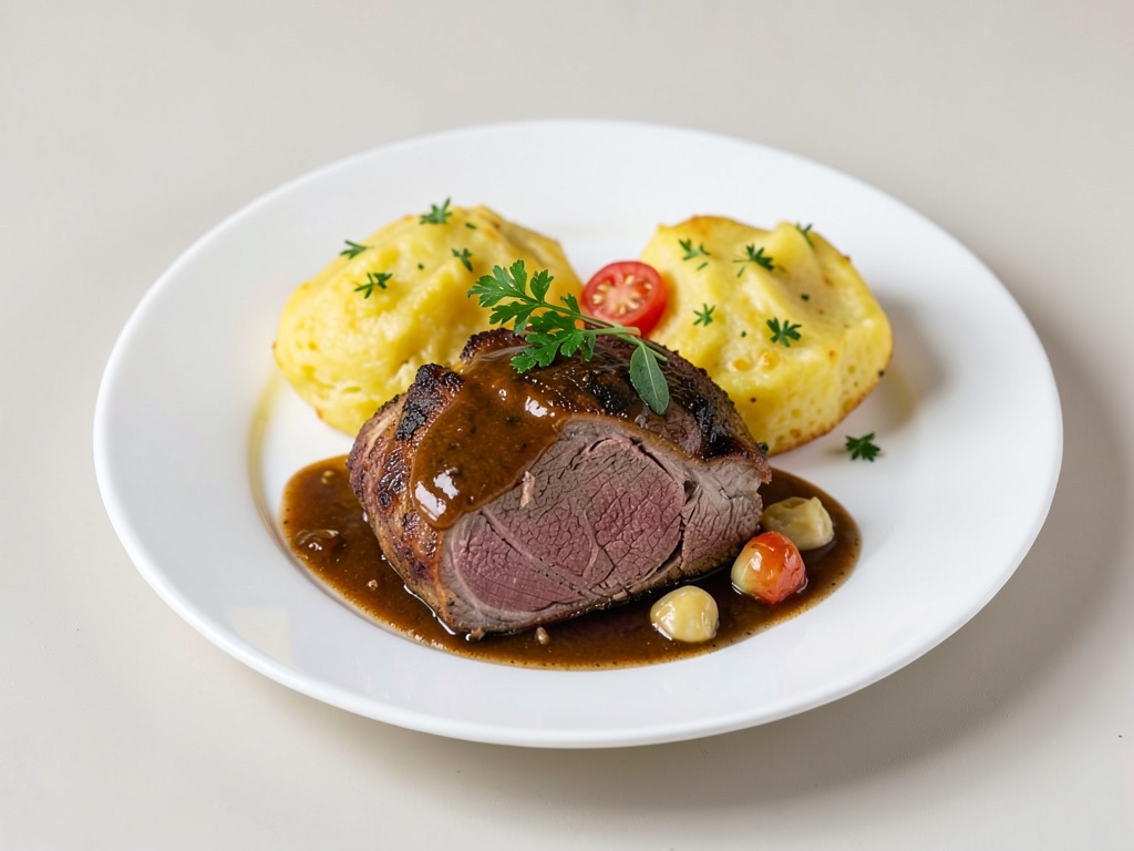 Englisches Roastbeef mit Yorkshire-Pudding