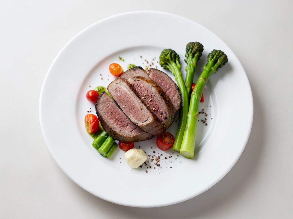 Roastbeef juteux aux asperges vertes