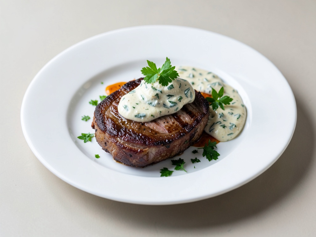 Roastbeef succoso con salsa verde di erbe fresche
