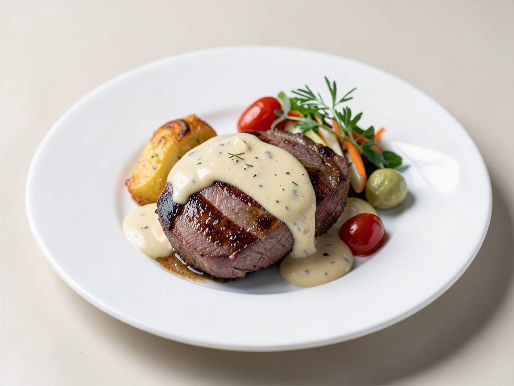 Roastbeef succoso con salsa cremosa