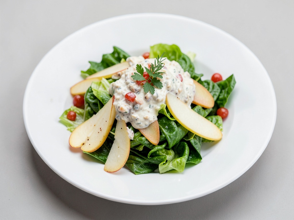 Insalata Romana con Birne e Condimento al Formaggio di Capra