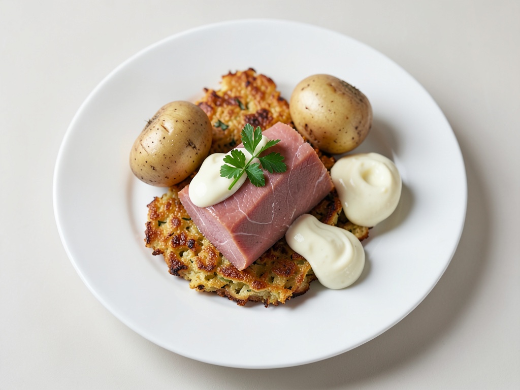 Rosti di patate croccanti con salmone affumicato