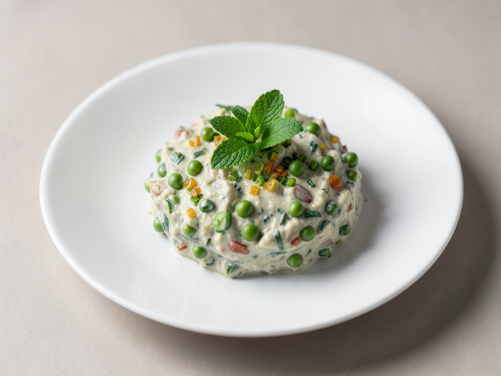 Dip frais aux pois et menthe