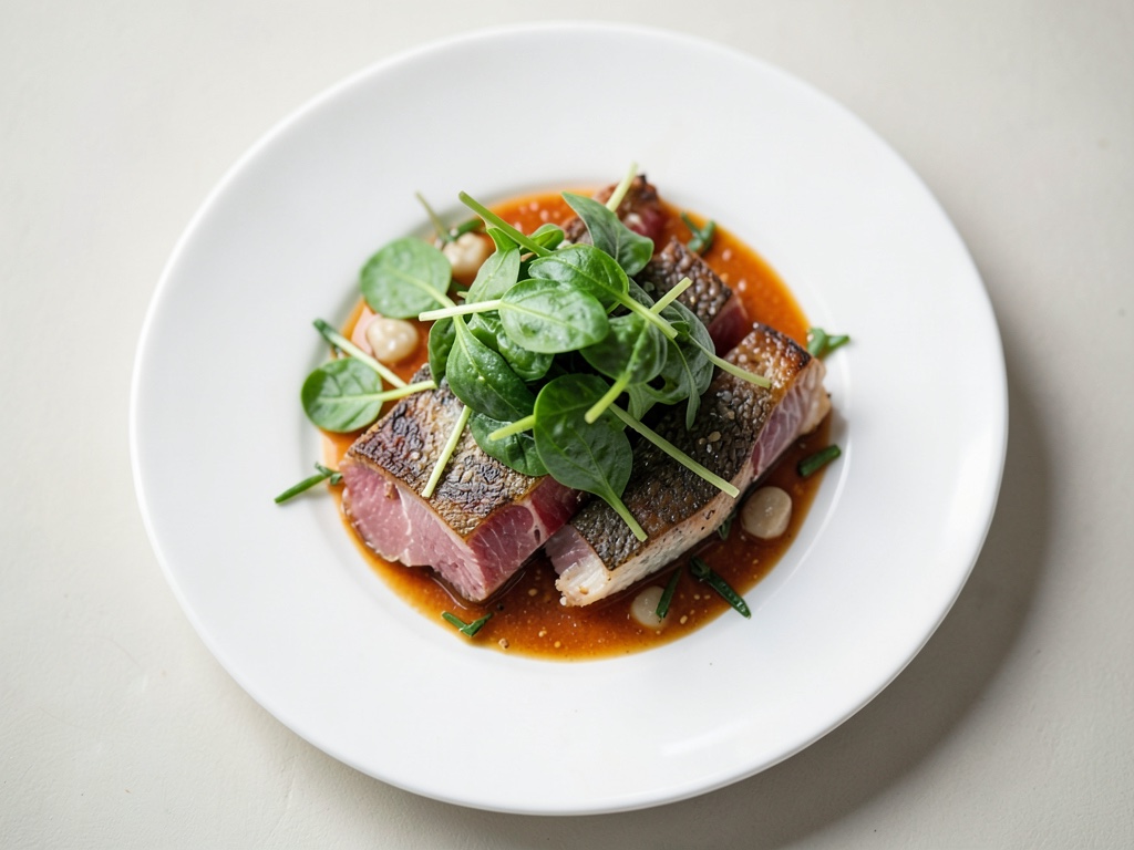 Insalata di tonno crudo con spinaci