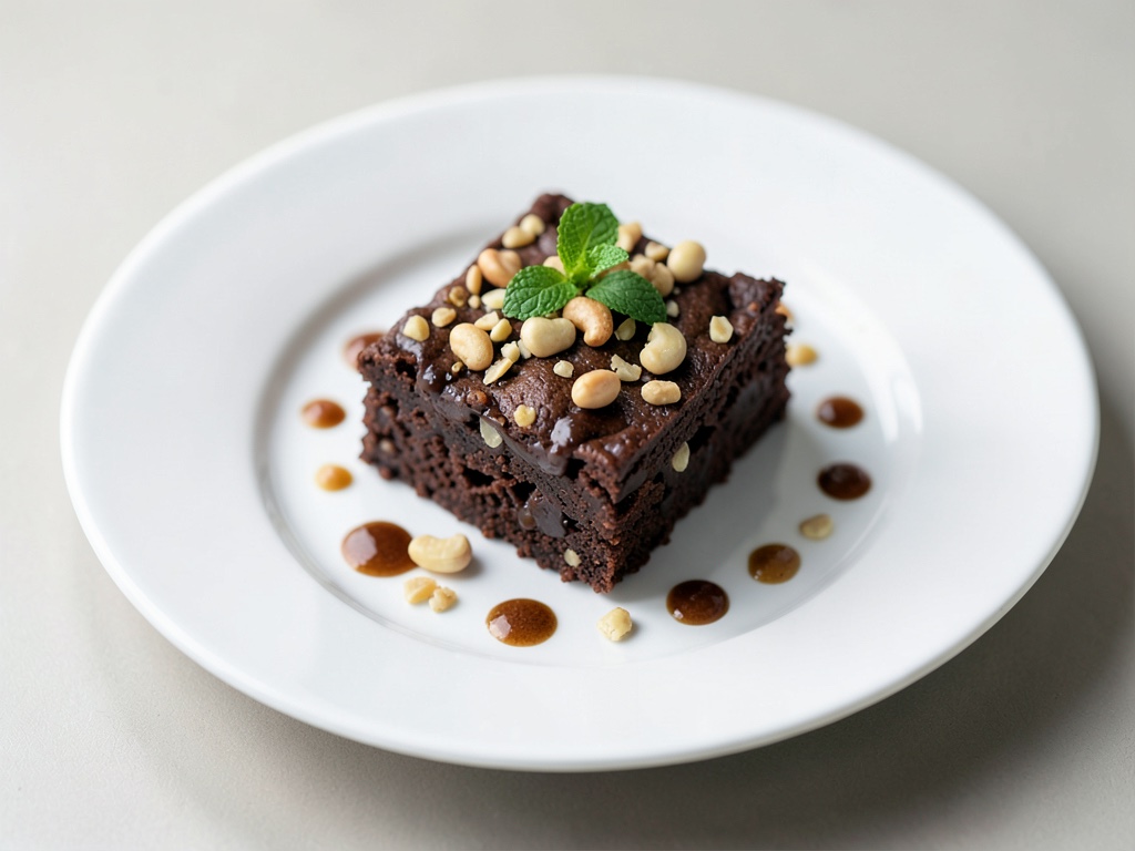 Rohkost-Brownies mit Cashewkernen