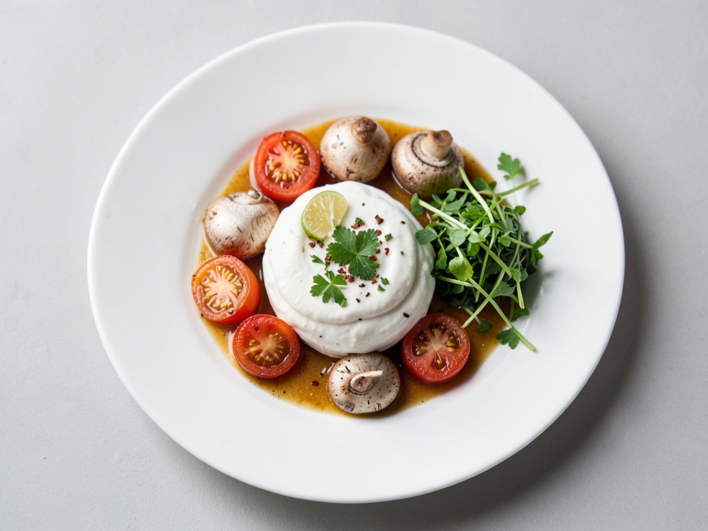 Croustillant plateau de crudités avec trempette crémeuse au fromage frais
