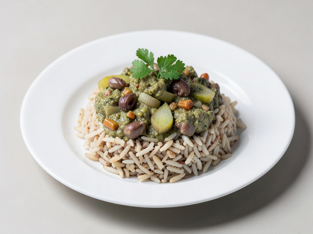 Ragù aromatico di Romanesco e Cavolfiore di Bruxelles con Riso