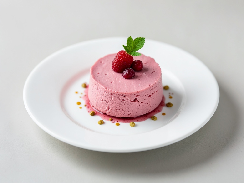 Rosa Himbeer-Mousse
