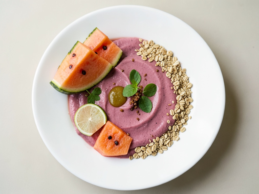 Rosa Smoothie-Bowl mit Wassermelone für den Thermomix®